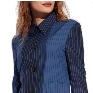 Marni Pinstriped Shirt Jacket Made in ITALY Size 4 MSRP $1850